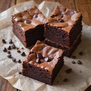 Three types of brownies