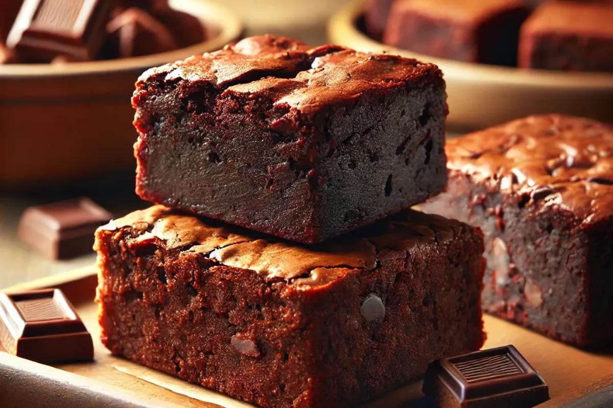 Three types of brownies