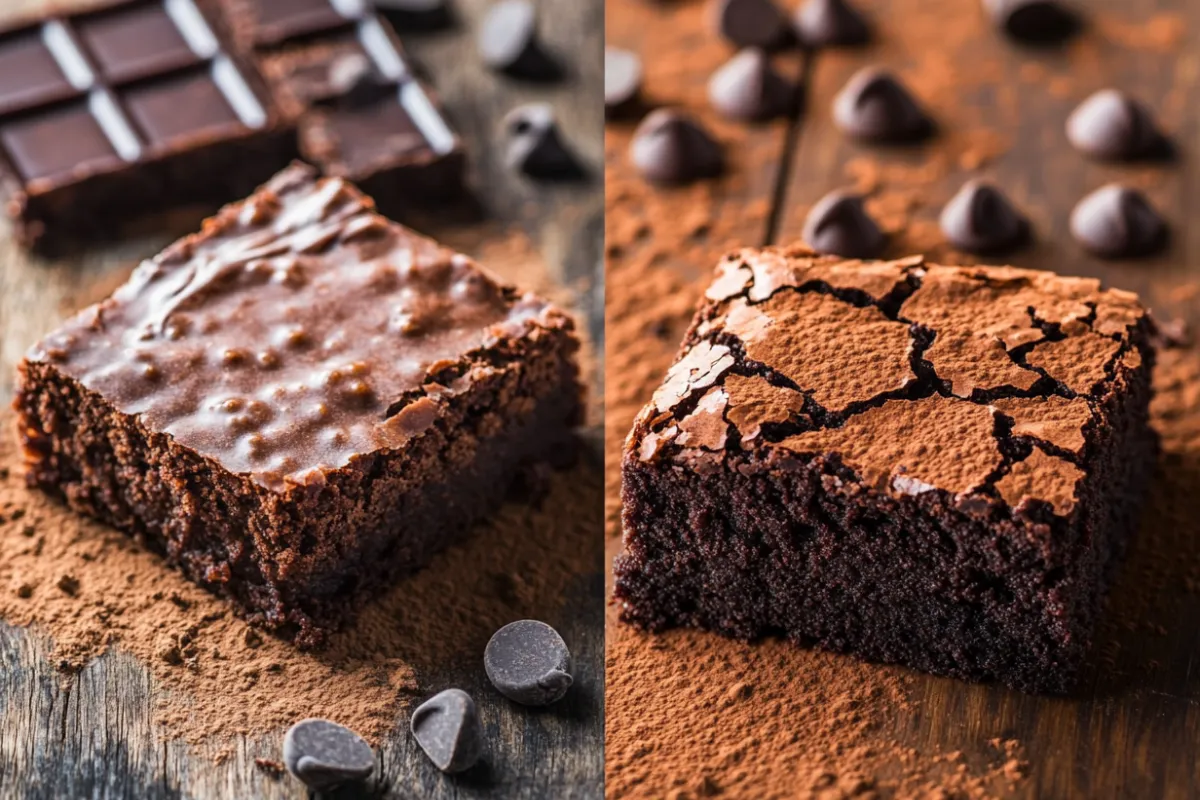 Difference between cake-like brownies and regular brownies